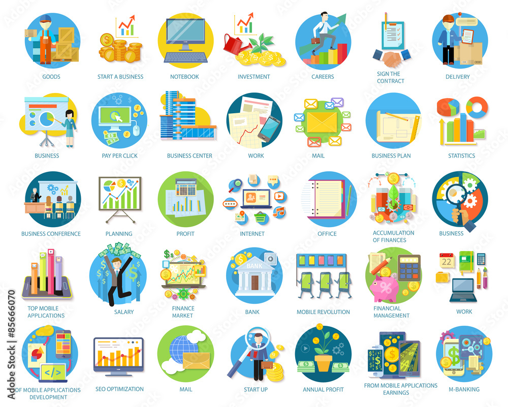 Set of Busines Icons Set of Busines Icons