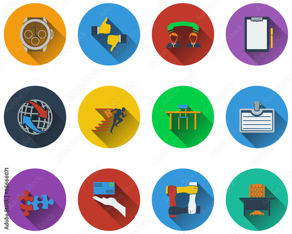 Fototapeta premium Set of business icons