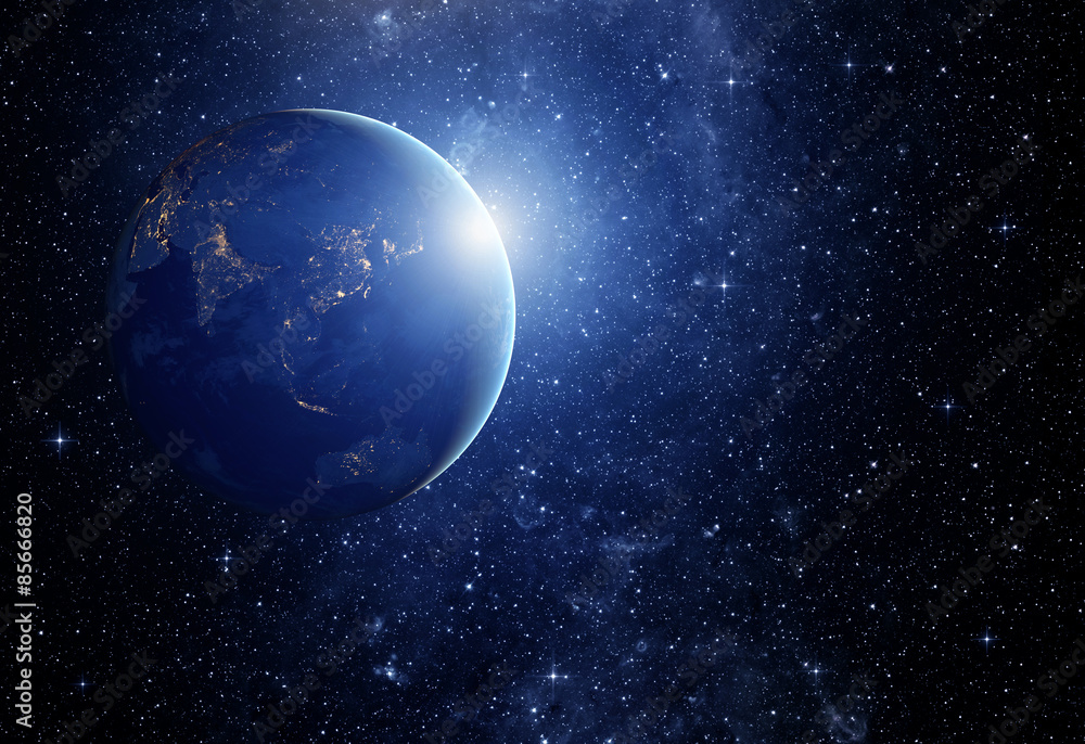 Naklejka premium Planet earth from the space. Some elements of this image furnished by NASA