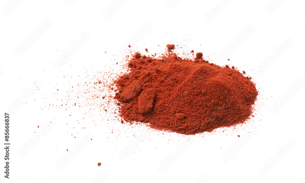Pile of red paprika powder isolated Pile of red paprika powder isolated
