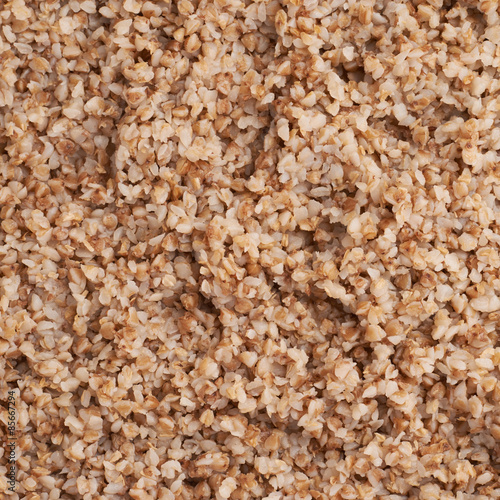 Surface covered with cooked buckwheat