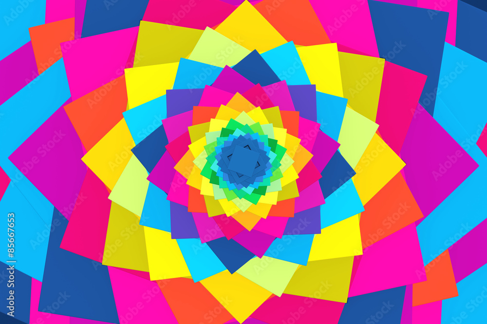 Obraz premium abstract background with square color spiral