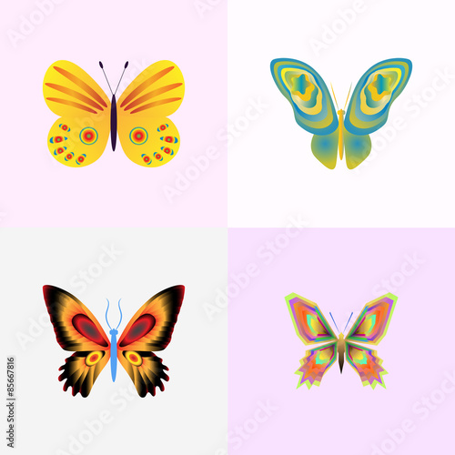 vector illustration set of ...