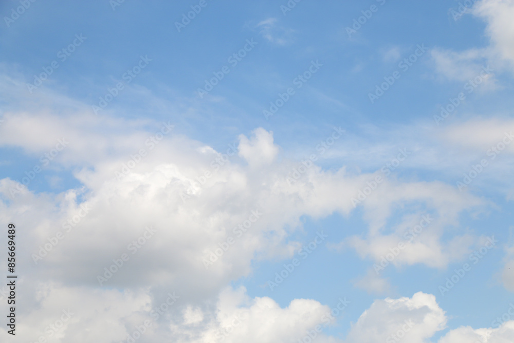 blue sky and cloud