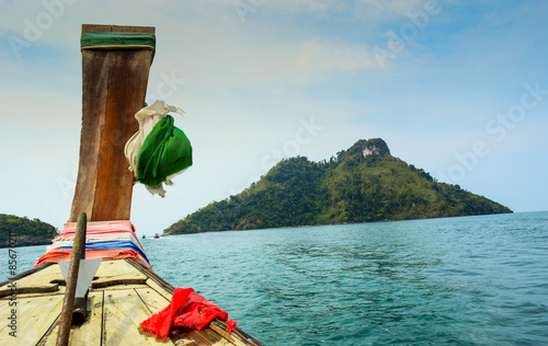long tail boat for tourism in south of Thailand