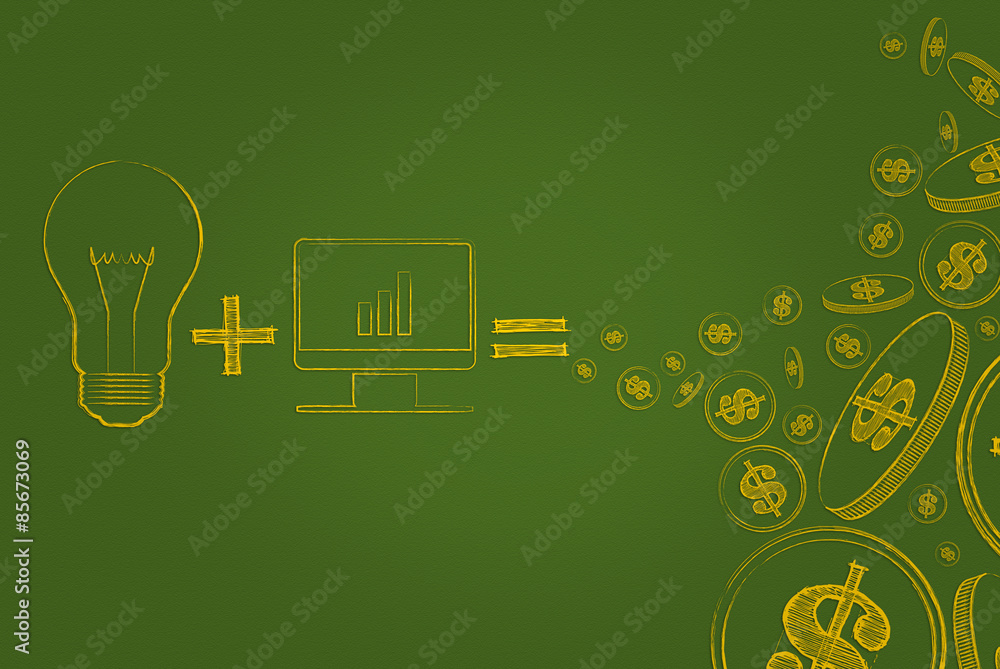 Naklejka premium best idea and best tool