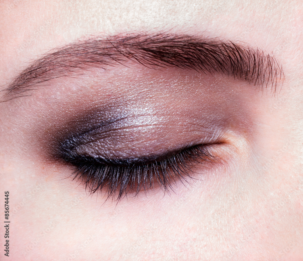 Fototapeta premium Beautiful makeup for girls