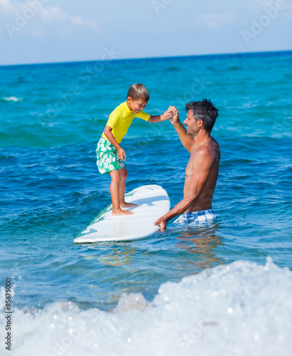 Canvas Print Boy surfing