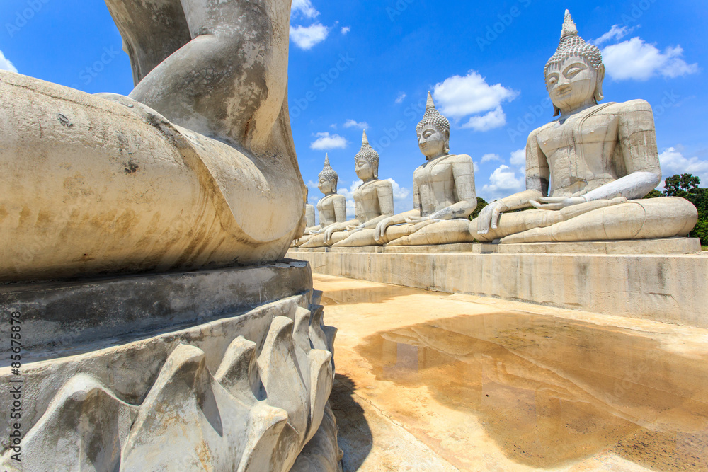 Buddha statue and blue sky, Nakhon Si Thammarat Province, Thailand Buddha statue and blue sky, Nakhon Si Thammarat Province, Thailand