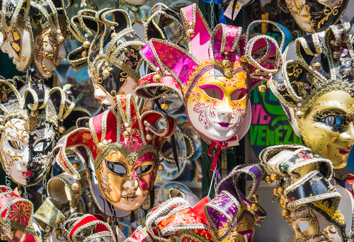 Venetian carnival masks, souvenir from Venice.