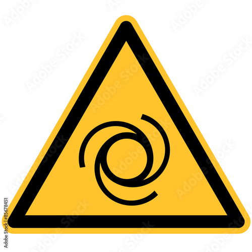 Warnschild Automatischer Anlauf nach DIN 7010 / ASR 1.3 W018