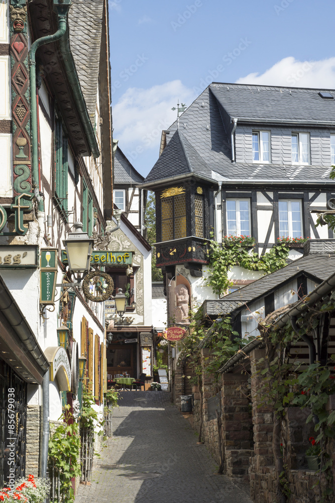 In der Drosselgasse in Rüdesheim am Rhein, Deutschland