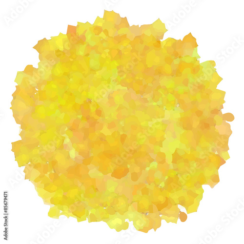Yellow watercolor spot