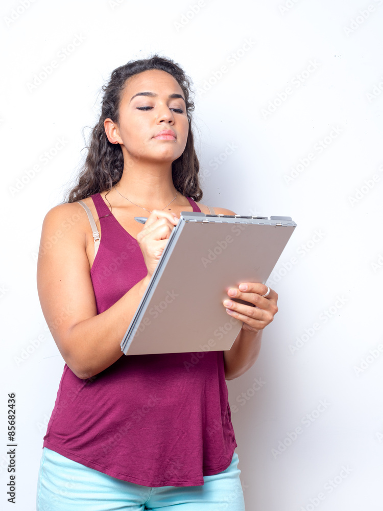 College Age Student Taking Notes College Age Student Taking Notes