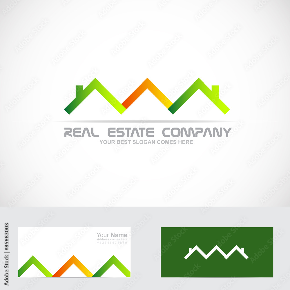 Real estate house roof logo Real estate house roof logo
