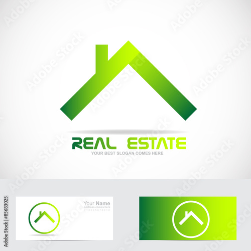 Green real estate logo