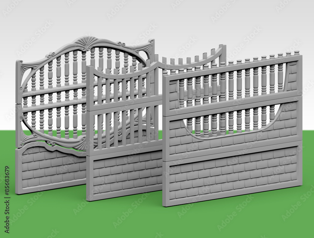 Obraz premium fence concrete