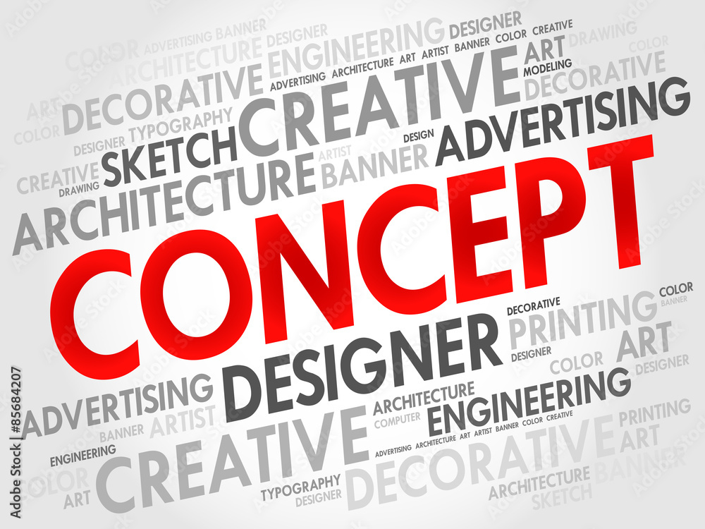 Fototapeta premium CONCEPT word cloud, business concept