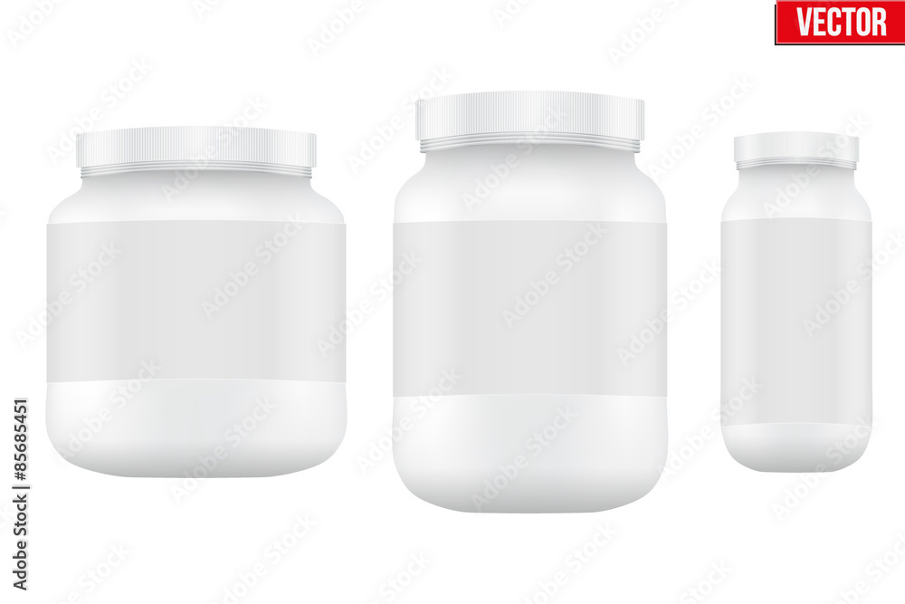 Mockup Sport Nutrition Container. Whey Protein and Gainer. Mockup Sport Nutrition Container. Whey Protein and Gainer.