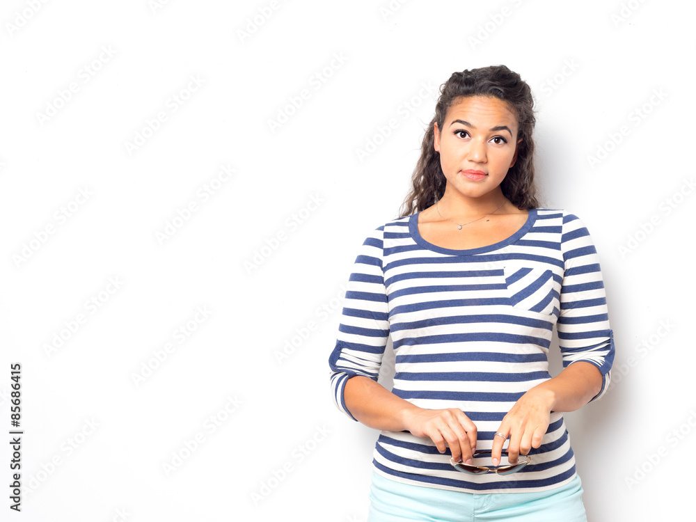 Young Cute Female With Fun Summer Look Young Cute Female With Fun Summer Look