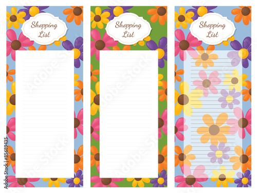Flower Shopping List