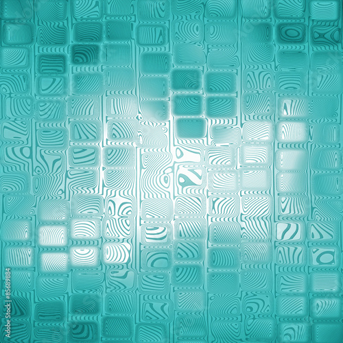 Azure square shape abstract background.