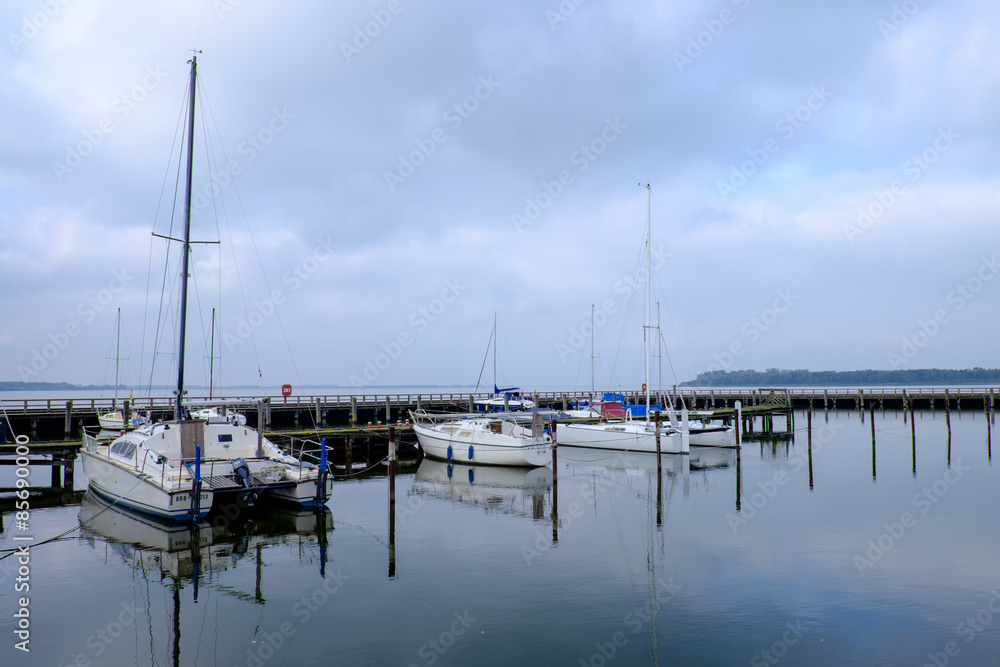 Hafen in Ribnitz-Damgarten, Mecklenburg-Vorpommern, Deutschland