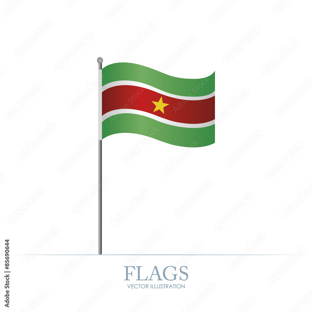 Naklejka premium Suriname