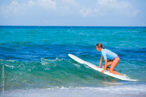 Girl with surf
