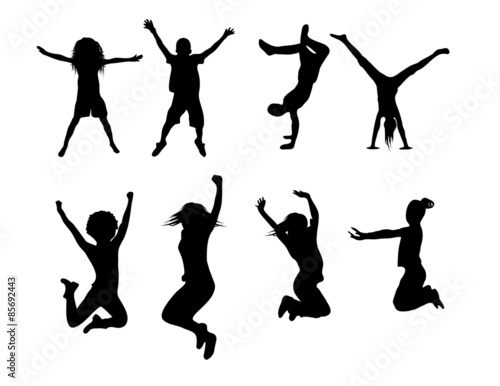 Silhouette kids