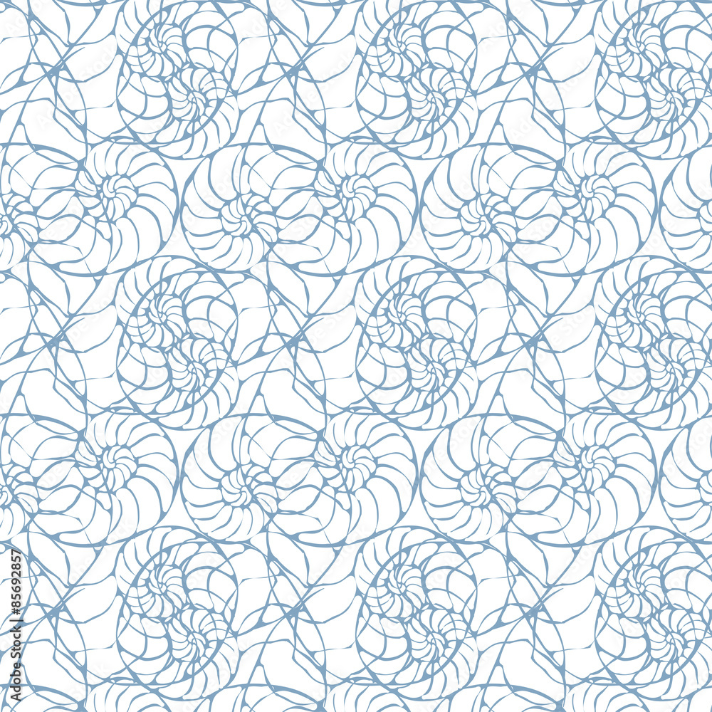 Nautilus Shell Repeating Pattern Nautilus Shell Repeating Pattern