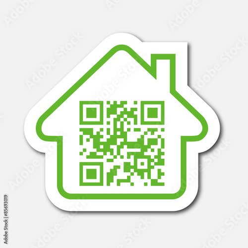 Logo maison et QR code.