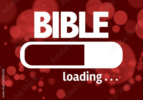 Progress Bar Loading with the text: Bible photo