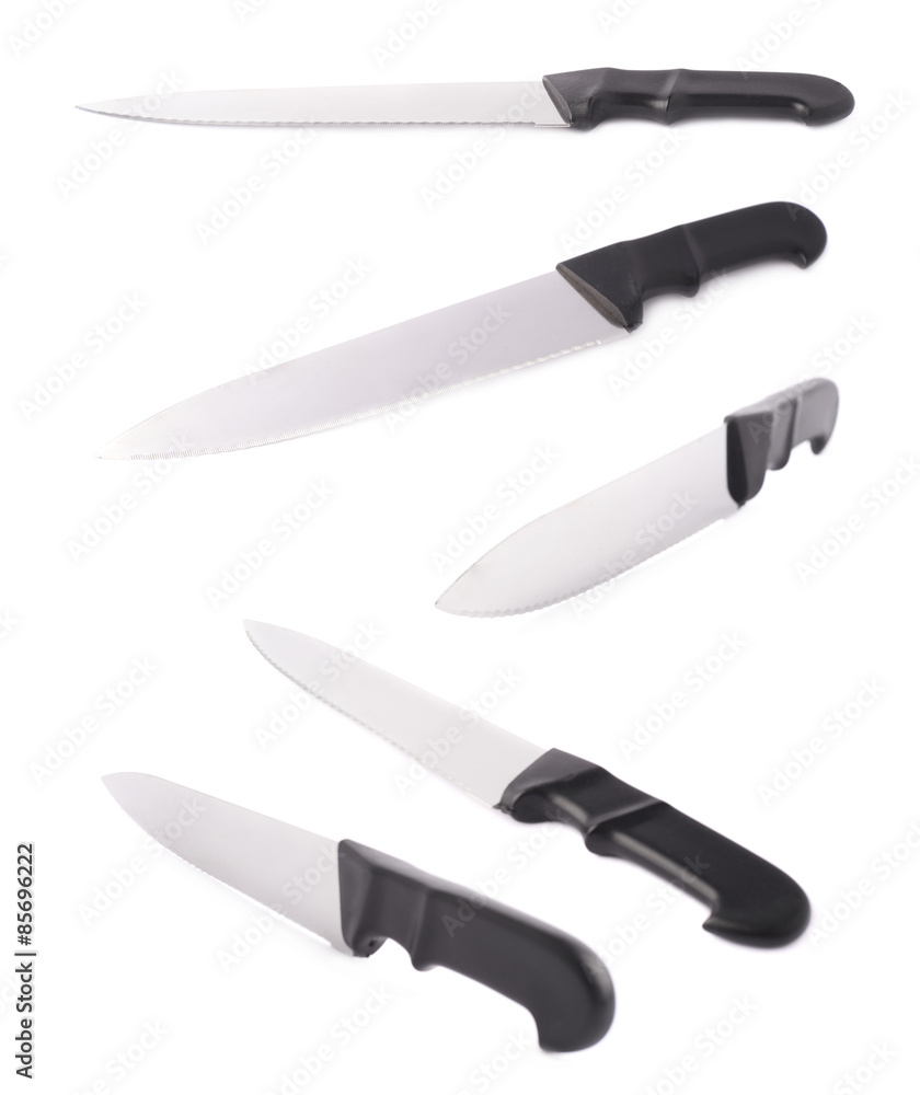 Obraz premium Steel kitchen knife isolated