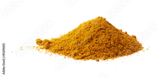 Pile of yellow curry powder