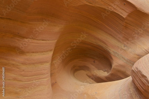 Circular Formation of Sandstone in Little Wild Horse Canyon Trail in Utah