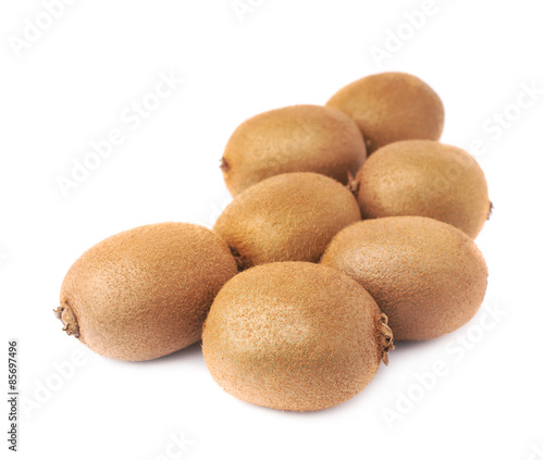 Pile of kiwifruits isolated