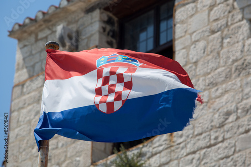 Bandera de Croacia. 