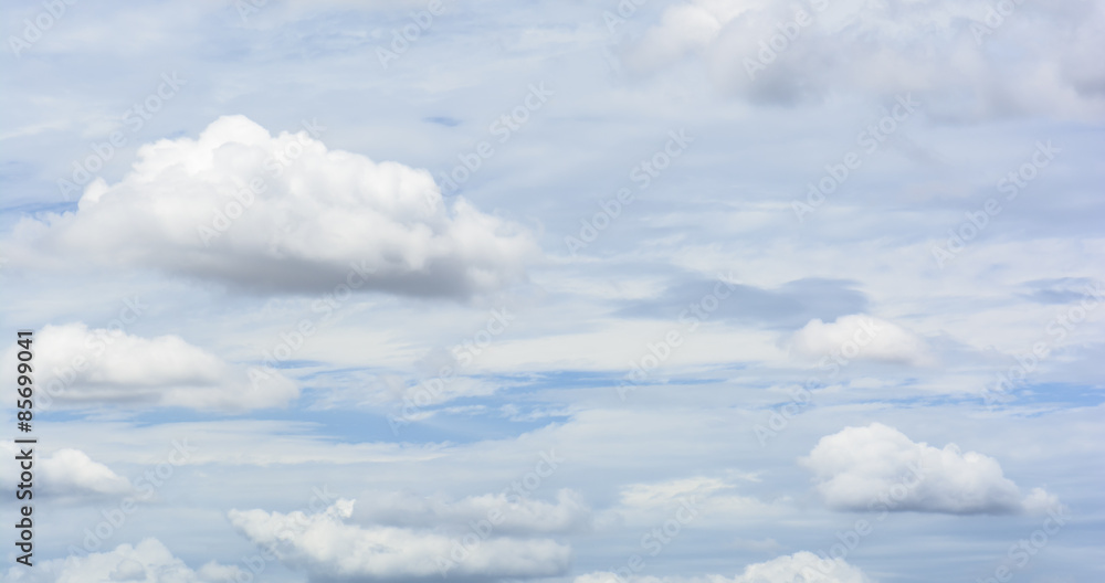 Fototapeta premium White clouds in the sky