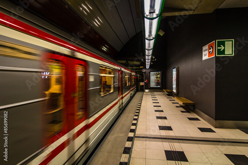 Metro view in Prague, Czech Republic