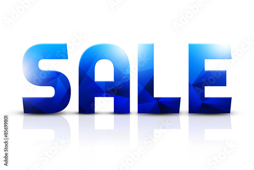 Niebieska ikona "Sale"