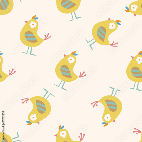 bird cartoon , cartoon seamless pattern background © notkoo2008