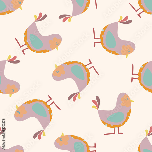 bird cartoon   cartoon seamless pattern background