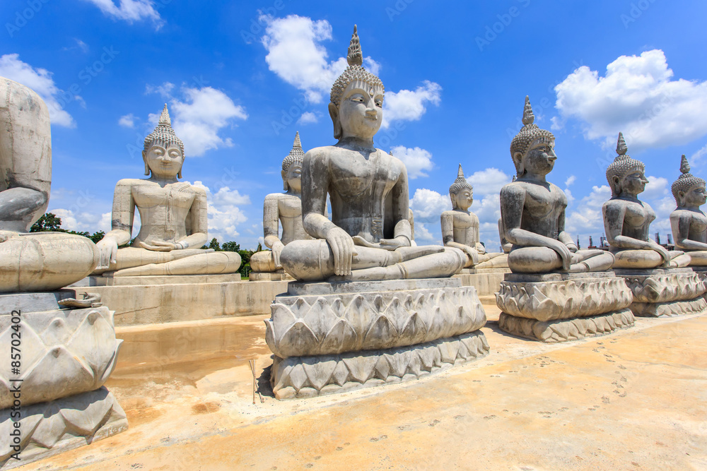 Buddha statue and blue sky, Nakhon Si Thammarat Province, Thailand Buddha statue and blue sky, Nakhon Si Thammarat Province, Thailand