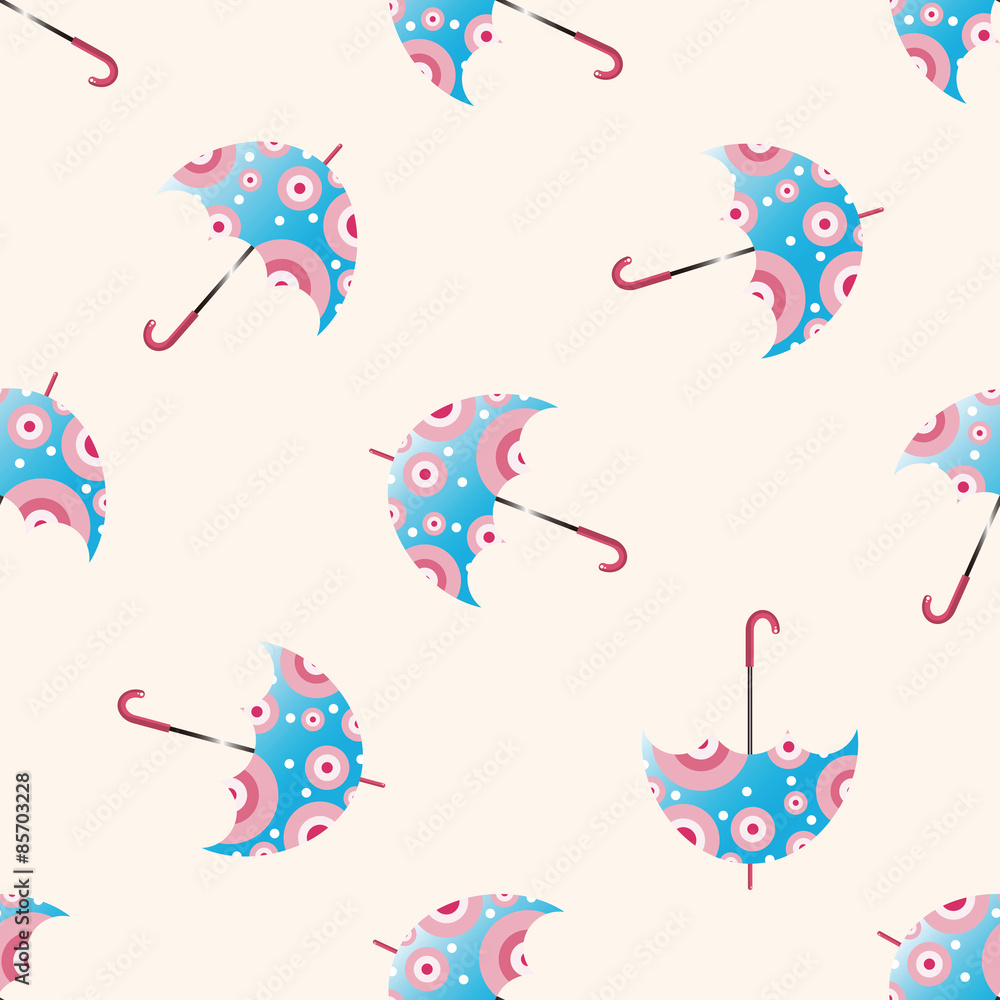 Umbrella , cartoon seamless pattern background