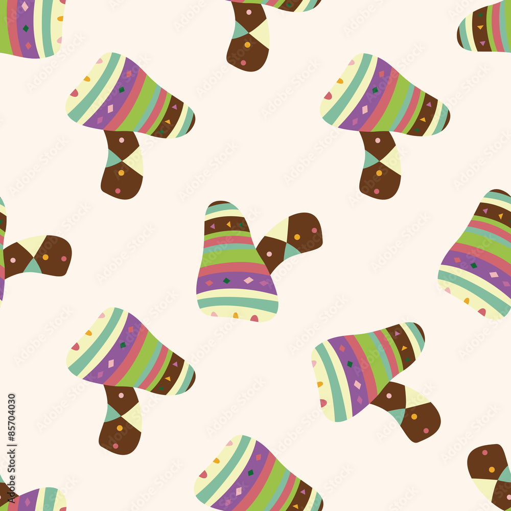 Obraz premium mushroom cartoon , cartoon seamless pattern background