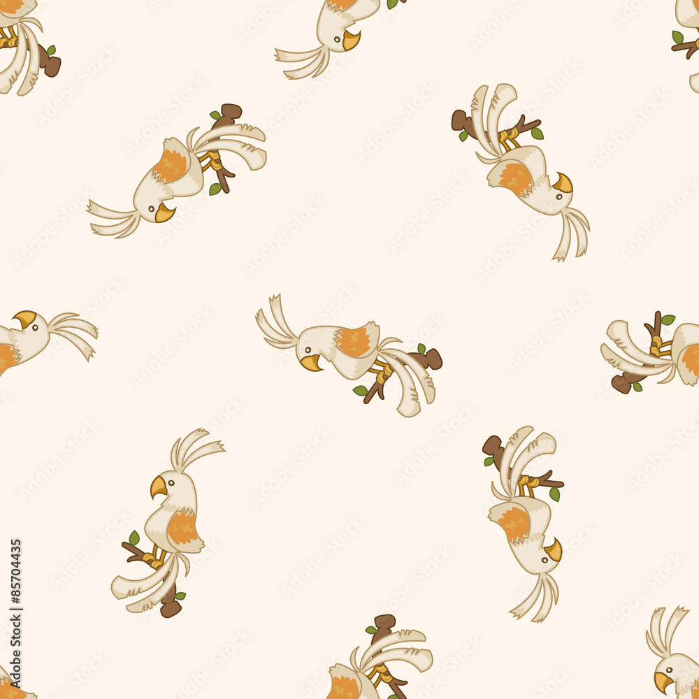 Obraz premium bird cartoon , cartoon seamless pattern background