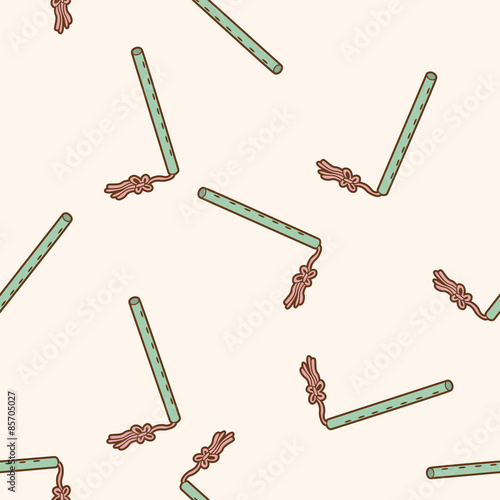 music flute , cartoon seamless pattern background