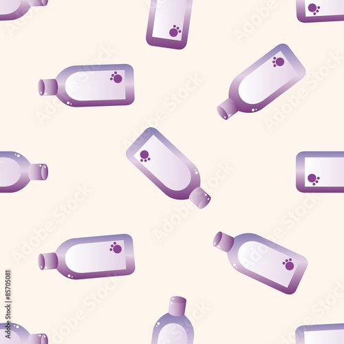 Pet shampoo 10, cartoon seamless pattern background