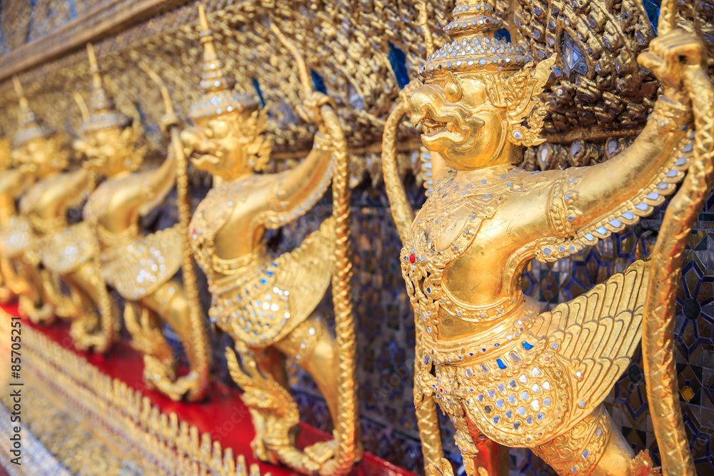 Statue Garuda in Wat Phra Kaew at Bangkok Thailand